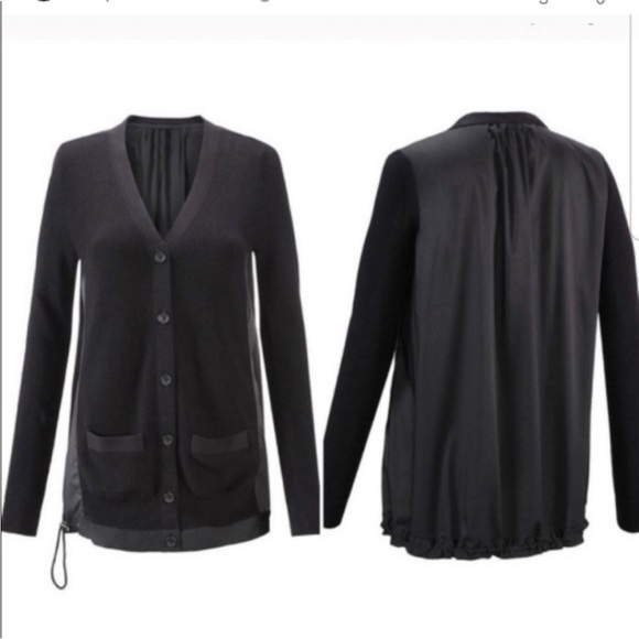 CAbi Sweaters - Cabi 5143 Windbreaker Boyfriend Cardigan Black Size M Medium‎